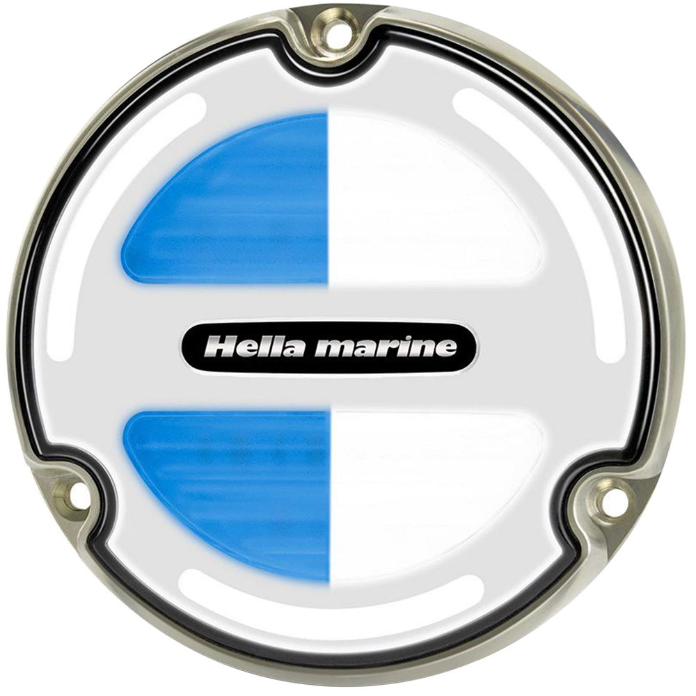 Hella Marine Apelo A3 WhiteBlue Underwater Light  Bronze  White Lens 016830001 Main image
