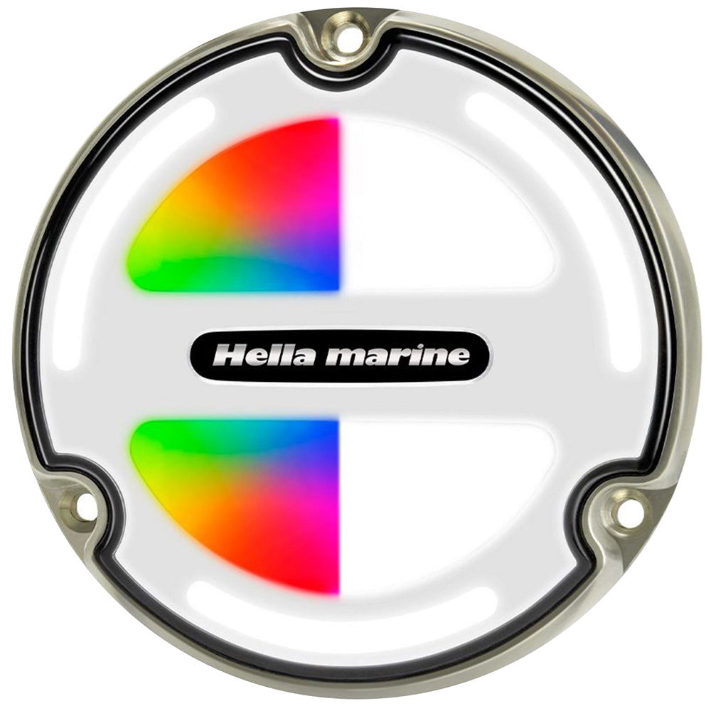 Hella Marine Apelo A3 RGBW Underwater Light  Bronze  White Lens 016831001 Main image