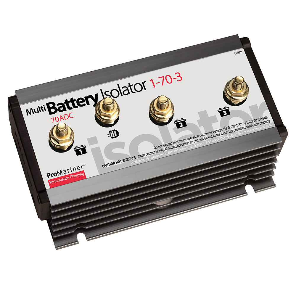ProMariner Battery Isolator  1 Alternator  3 Battery  70 AMP 11073 Main image