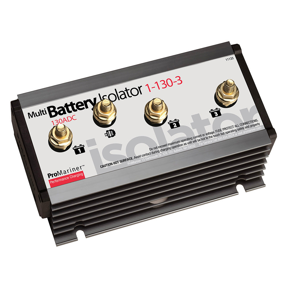 ProMariner Battery Isolator  130 AMP  1 Alternator  3 Battery 11133 Main image