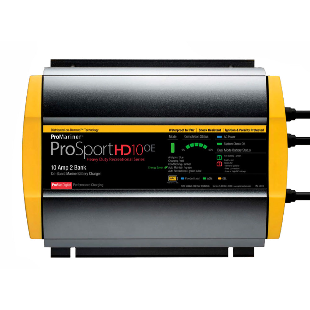 ProMariner ProSportHD 10 Gen 4  10 Amp  2Bank Battery Charger 44010 Main image