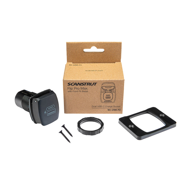 Scanstrut Flip Pro Plus Fast Charge USBA  USBC Socket SCUSBF4