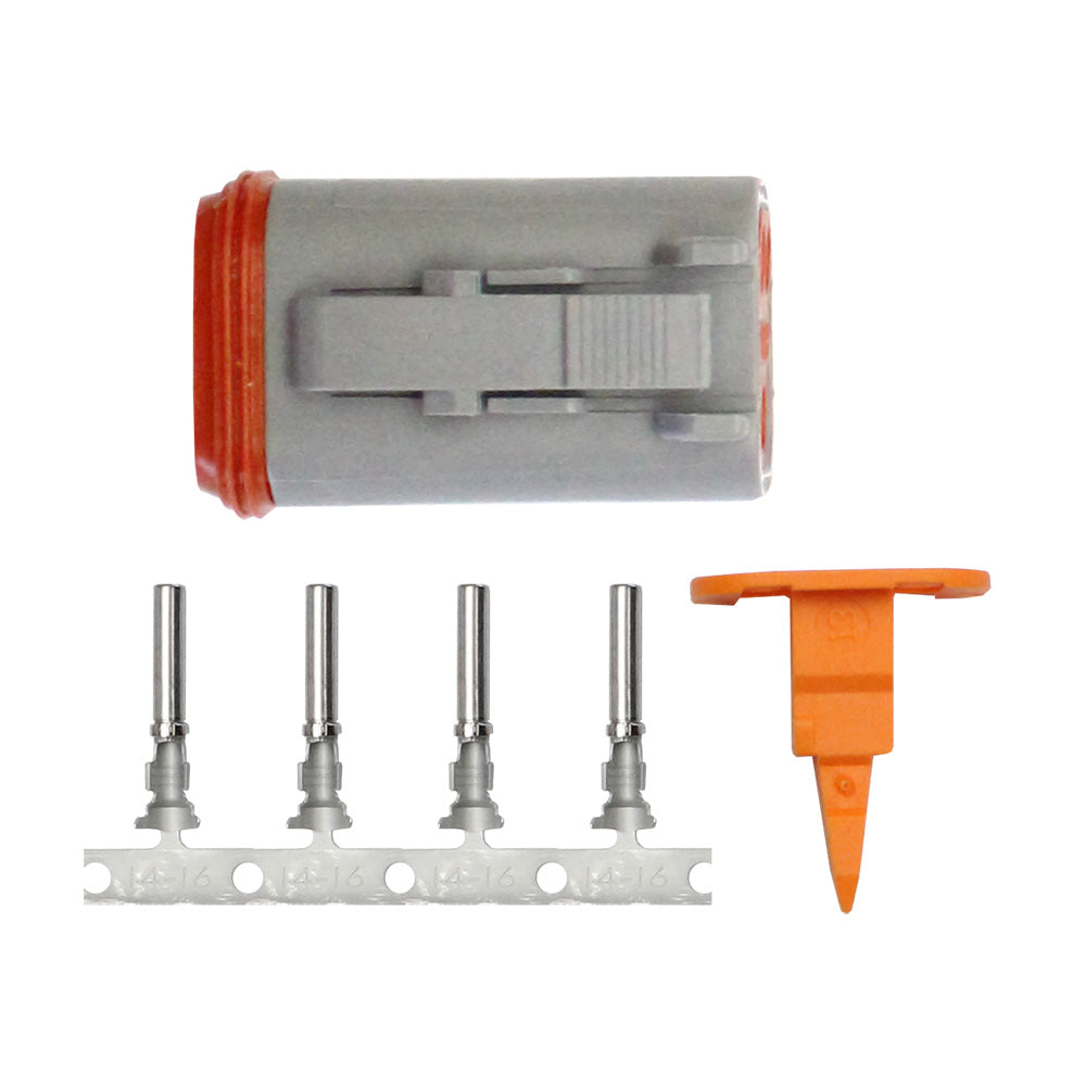 Pacer DT Deutsch Plug Repair Kit  1418 AWG 4 Position TDT06F4RS Main image