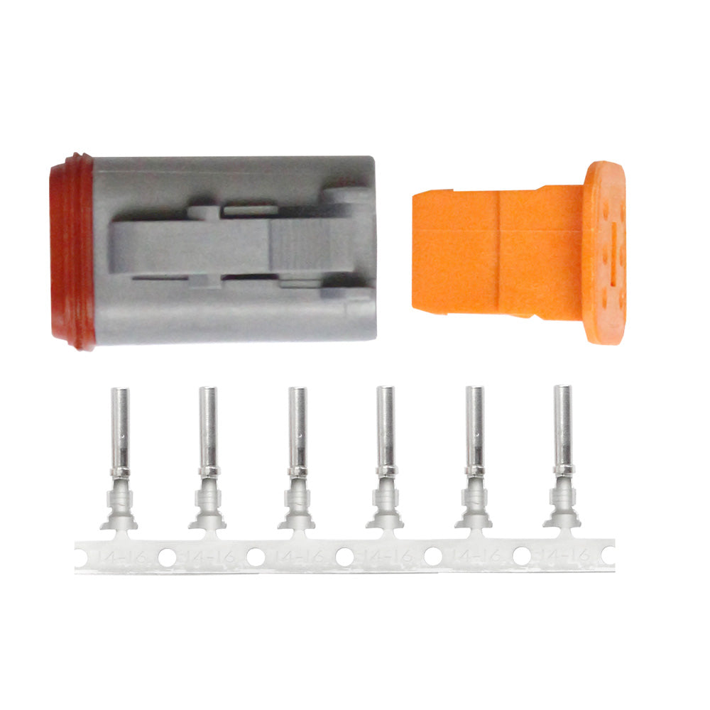 Pacer DT Deutsch Plug Repair Kit  1418 AWG 6 Position TDT06F6RS Main image