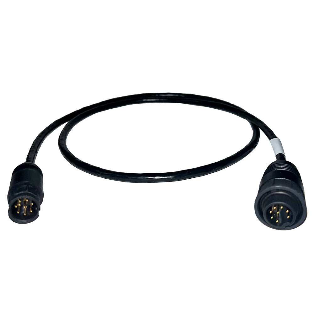 Echonautics 1M Adapter Cable wMale 8Pin Black Box Connector fEchonautics 300W 600W  1kW Transducers CBCCMS0501 Main image