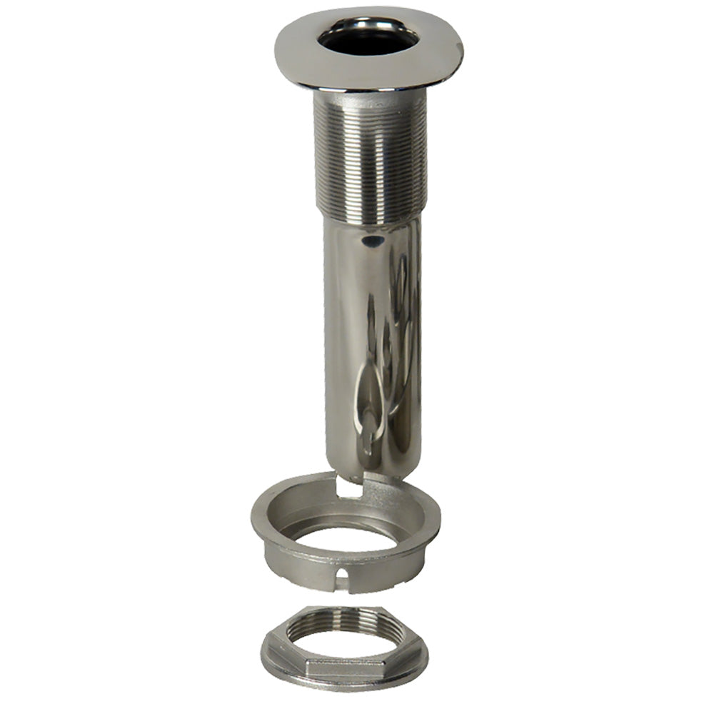 CE Smith 80 Series Screwless Flush Mount Rod Holder  0 Degree  Stainless Steel  Cast Bottom  Black Liner 53686C Main image