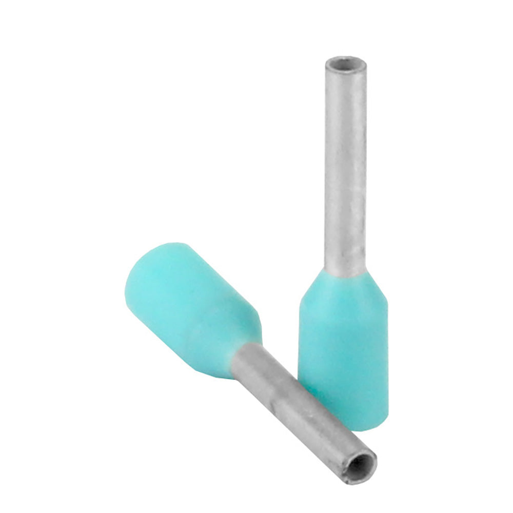 Pacer Turquoise 2224 AWG Wire Ferrule  6mm Length  25 Pack TFRL246MM25 Main image