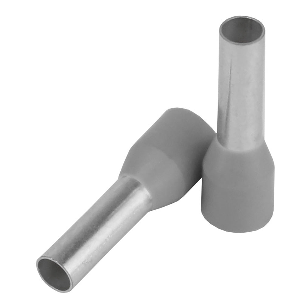 Pacer Grey 12 AWG Wire Ferrule  10mm Length  25 Pack TFRL1210MM25 Main image