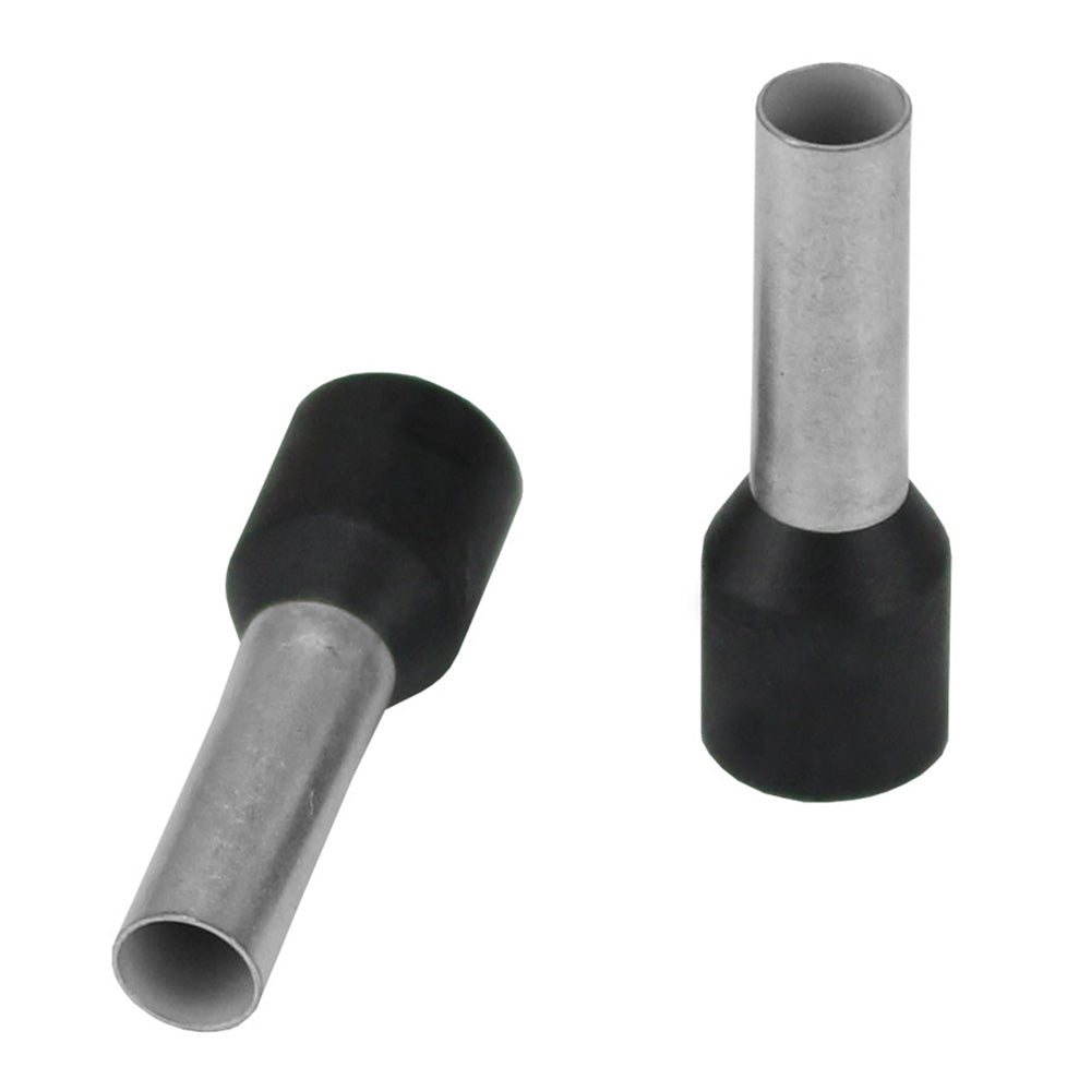 Pacer Black 10 AWG Wire Ferrule  10mm Length  25 Pack TFRL1012MM25 Main image