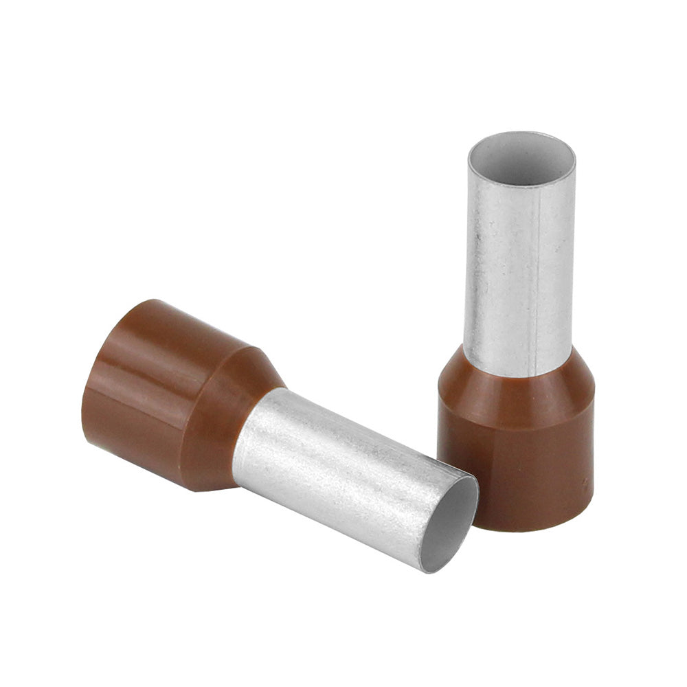 Pacer Brown 4 AWG Wire Ferrule  16mm Length  10 Pack TFRL416MM10 Main image