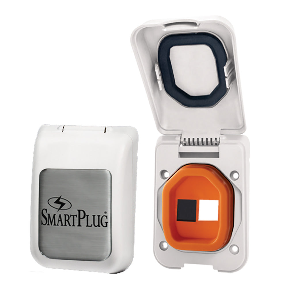 SmartPlug Data Port CaseInlet Only  White Cover wOne Blank Plug  One Open Port BDBPW Main image