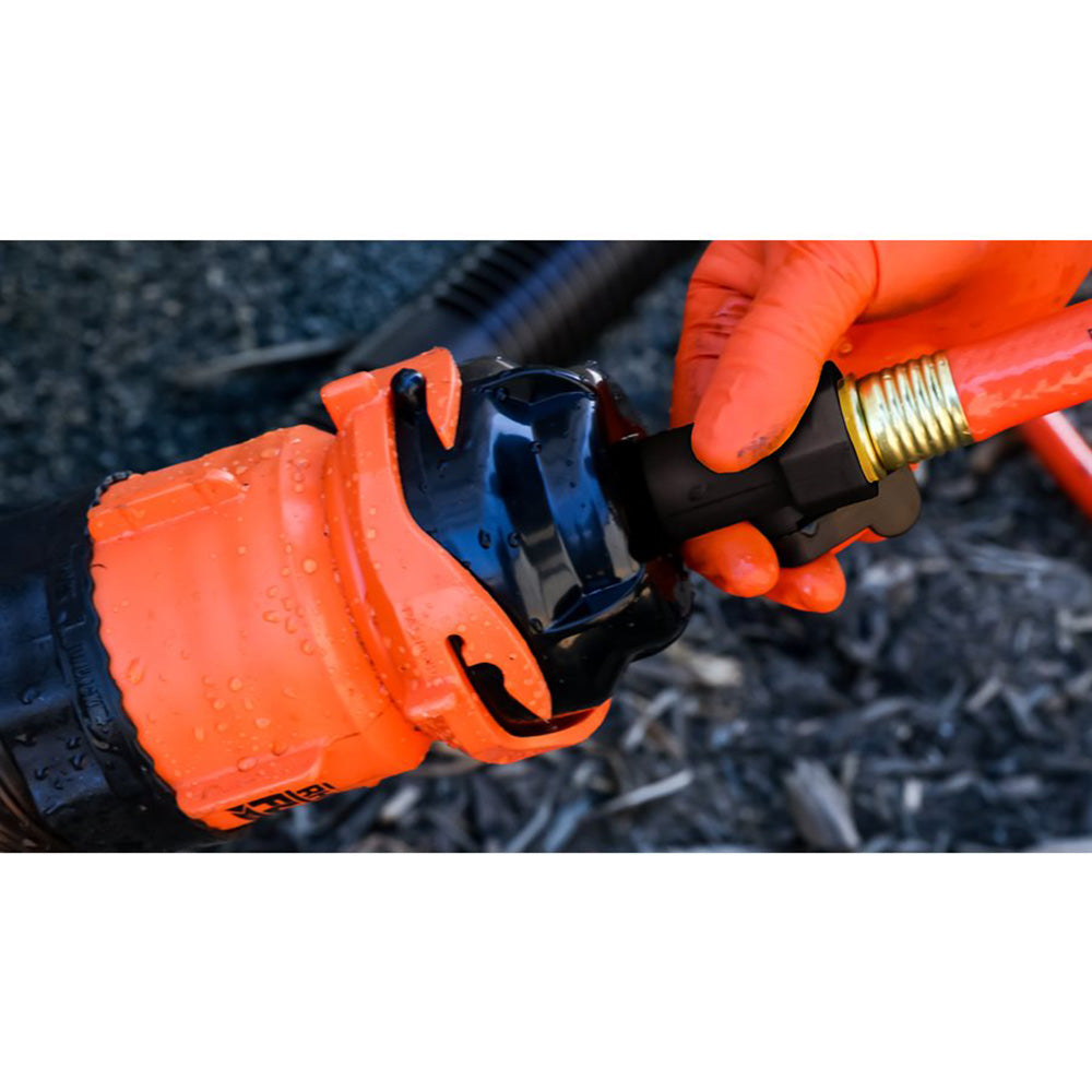 Camco RhinoFlex 10 Clean Out Hose w/Rinser Cap - 5/8" Internal Diameter [22999] Secondary image