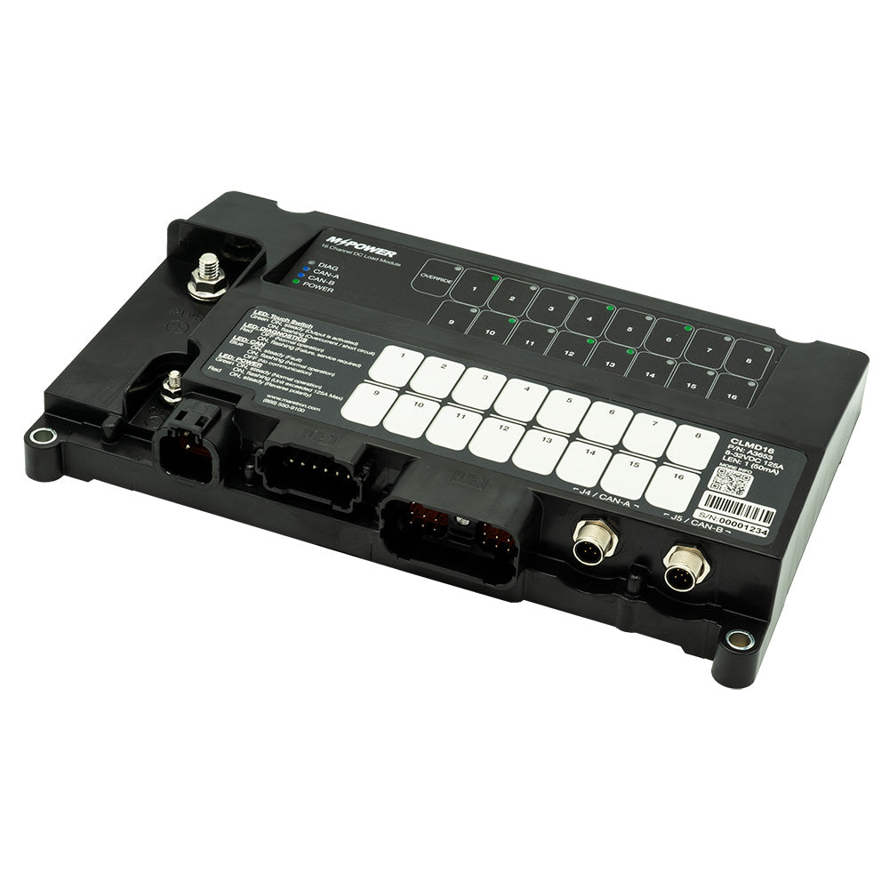 Maretron MPower 16-Channel DC Load Controller Module w/NMEA 2K w/o Connectors [CLMD16] Secondary image