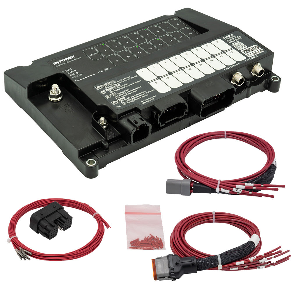 Maretron MPower 16Channel DC Load Controller Module wNMEA 2K wJ1  J2 Connectors CLMD16R Main image