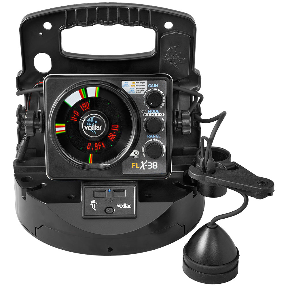 Vexilar FLX38 BB Pro Pack Elite wBroad Band Ice Ducer  Vexilar Lithium Battery PPEL38BB Main image
