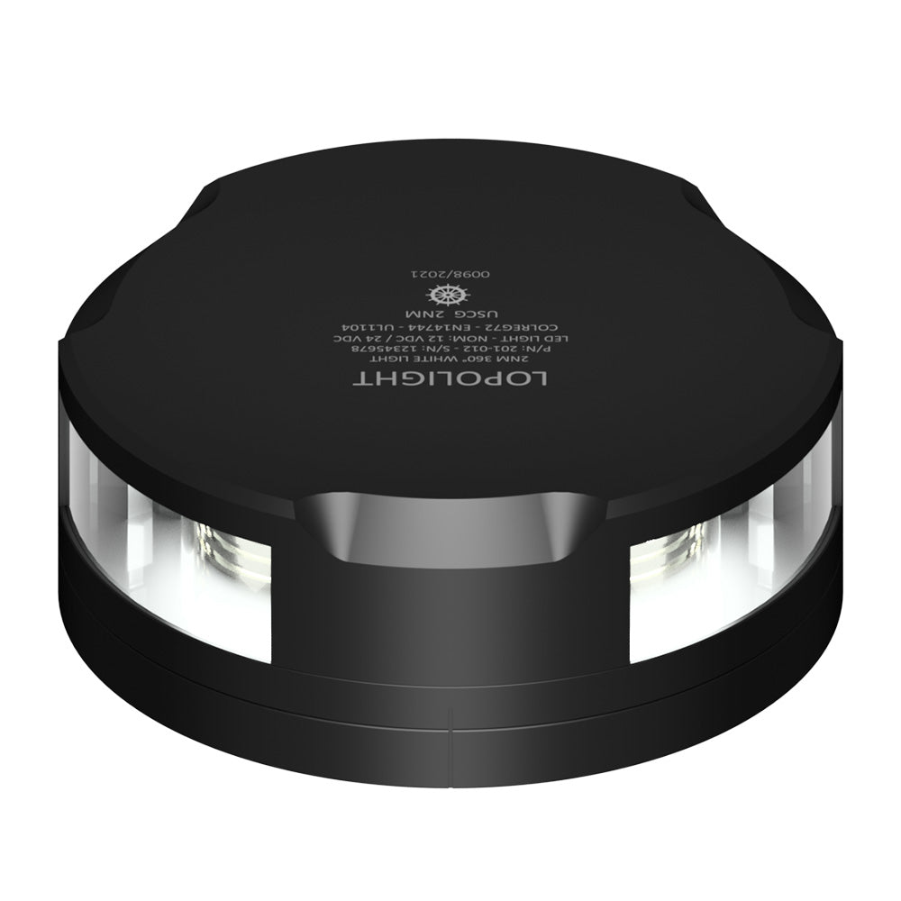 Lopolight 360Degree Anchor Light  2NM  Black Housing wFB Base 201012FBB Main image