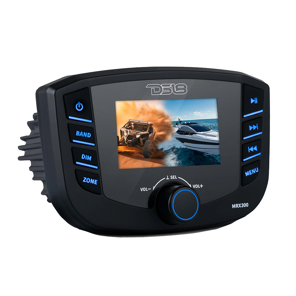 DS18 Marine Headunit TFT Screen  3 Zones  4V Output  Bluetooth  RDS 4x50 Watts MRX300 Main image