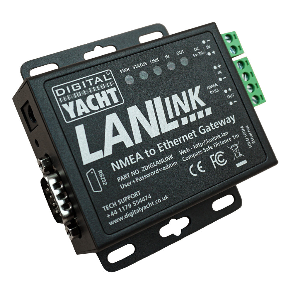 Digital Yacht LANLink NMEA 0183 To Ethernet Gateway ZDIGLANLINK Main image