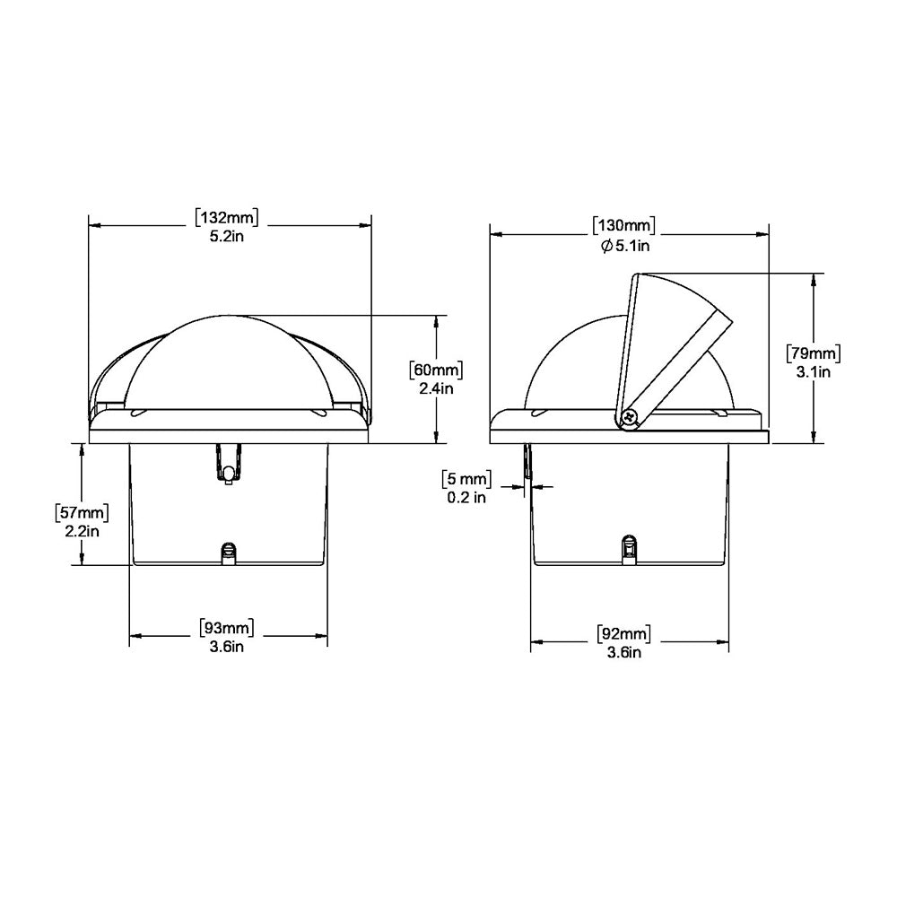 Ritchie SS-1002 SuperSport Compass - Flush Mount - Black [SS-1002] Secondary image
