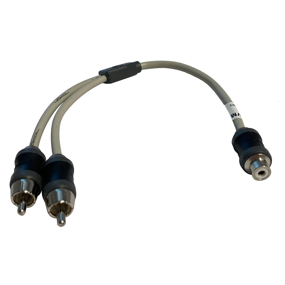 Marine Audio Adapter RCA Twisted Pair Y Adapter  1 Female to 2 Male VMCRCA1F2M Main image