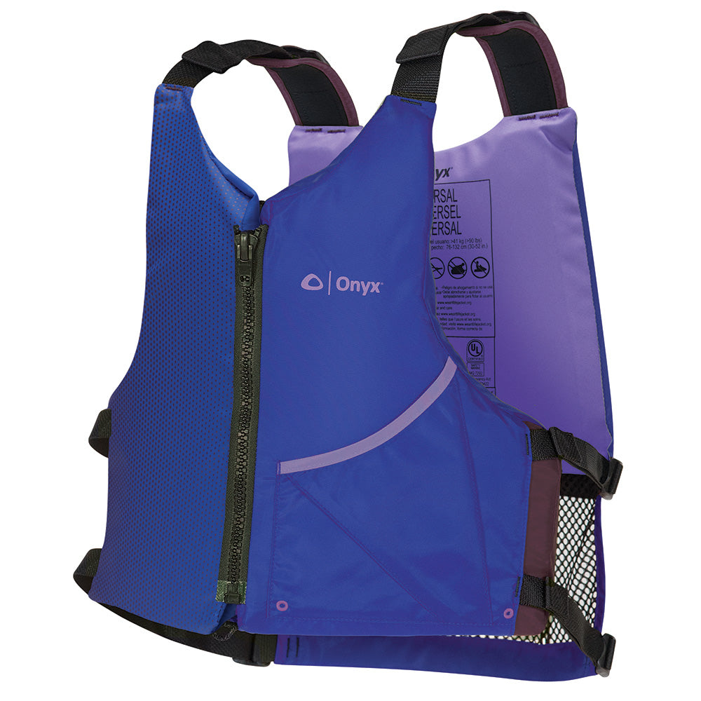 Onyx Universal Paddle PFD Life Jacket  Adult  BluePurple 12190060000424 Main image