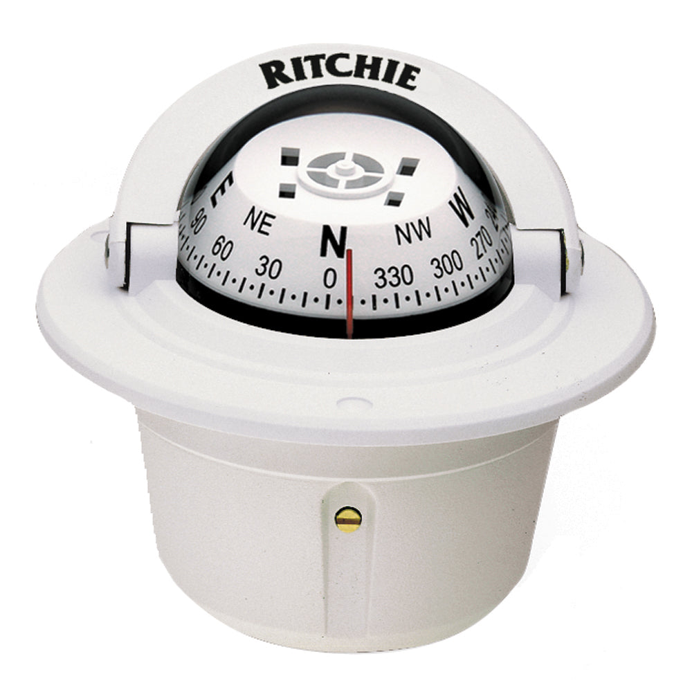 Ritchie F50W Explorer Compass  Flush Mount  White F50W Main image