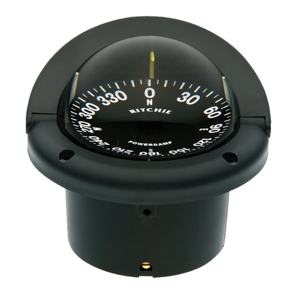 Ritchie HF742 Helmsman Compass  Flush Mount  Black HF742