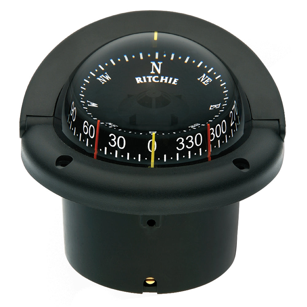 Ritchie HF743 Helmsman Combidial Compass  Flush Mount  Black HF743 Main image