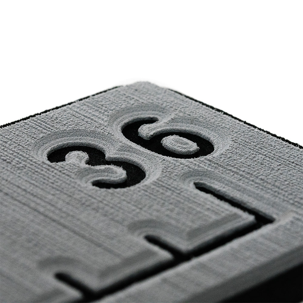 SeaDek 36 Routed Ruler  6mm  Brushed Texture  Storm GreyBlack 5358380066 Main image