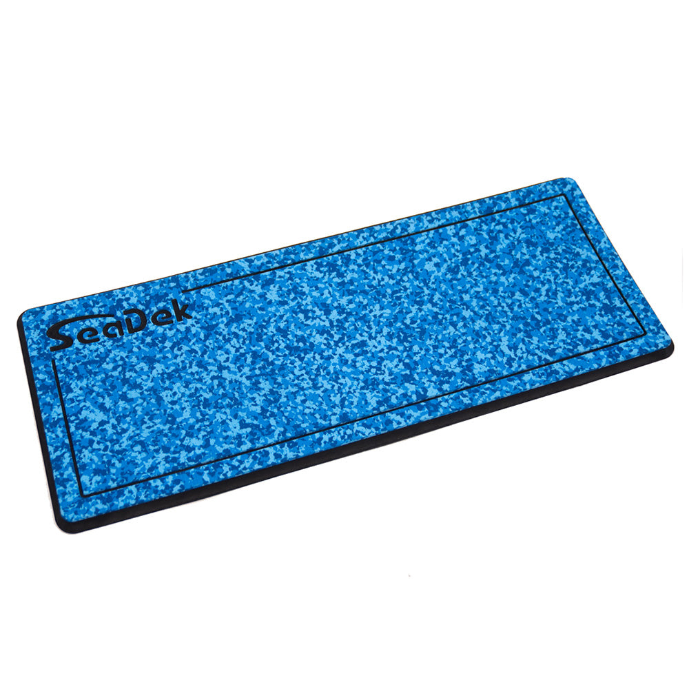SeaDek 16 x 39 20mm Dual Density Large Helm Pad wSeaDek Logo  Brushed Texture  Aqua CamoBlack 4064mm x 9906mm x 20mm Main image