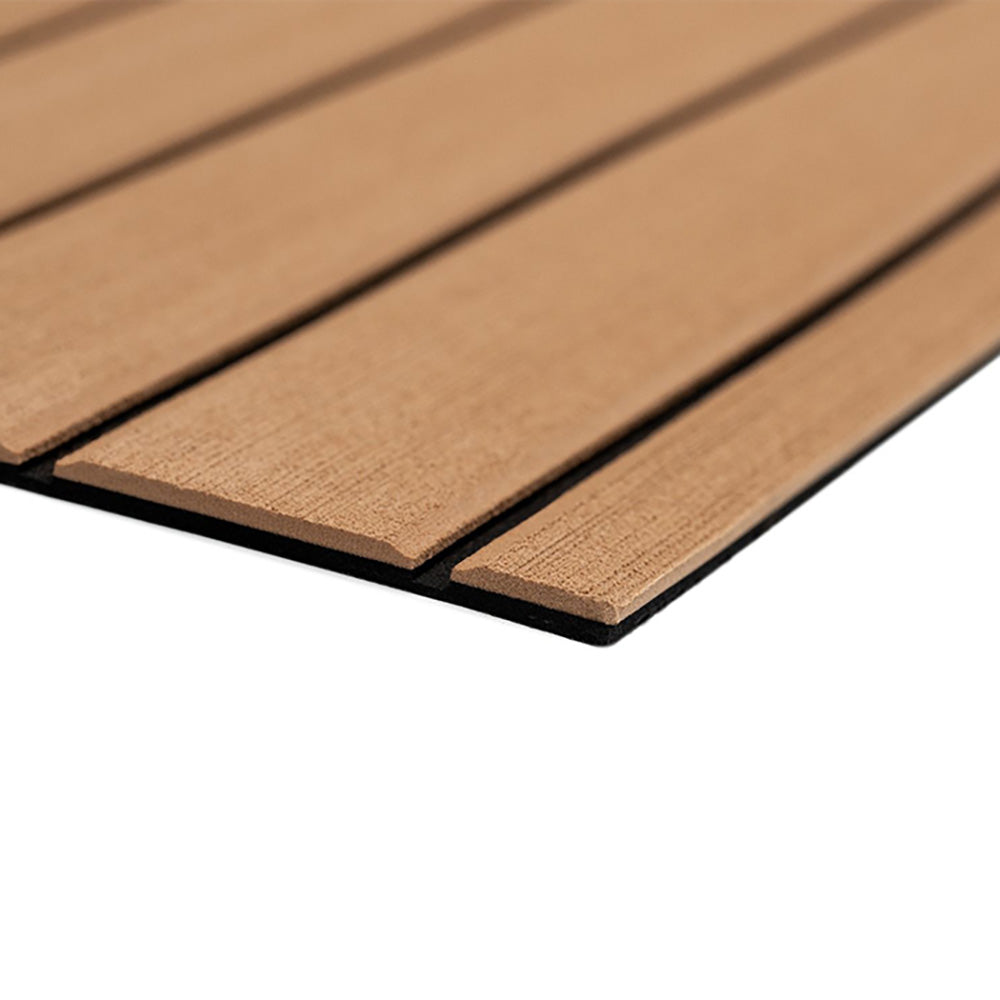 SeaDek 40 x 80 6mm Teak Full Sheet  Brushed Texture  MochaBlack 1016mm x 2032mm x 6mm 3227980093 Main image