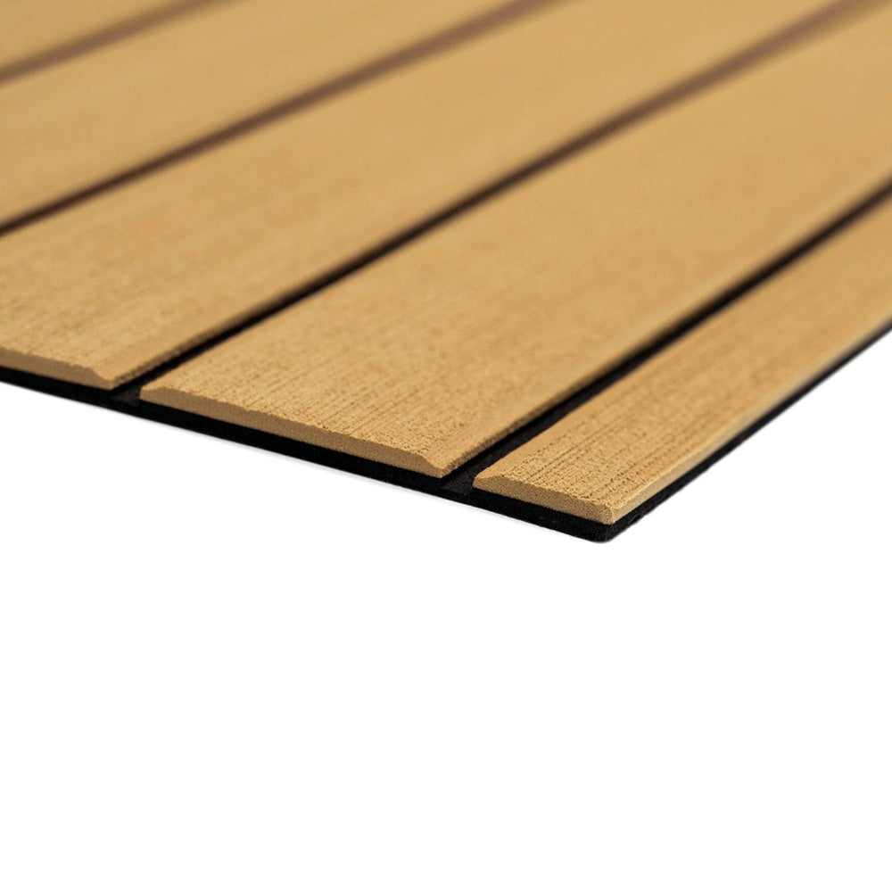 SeaDek 40 x 80 6mm Teak Full Sheet  Brushed Texture  CamelBlack 1016mm x 2032mm x 6mm 3227980105 Main image