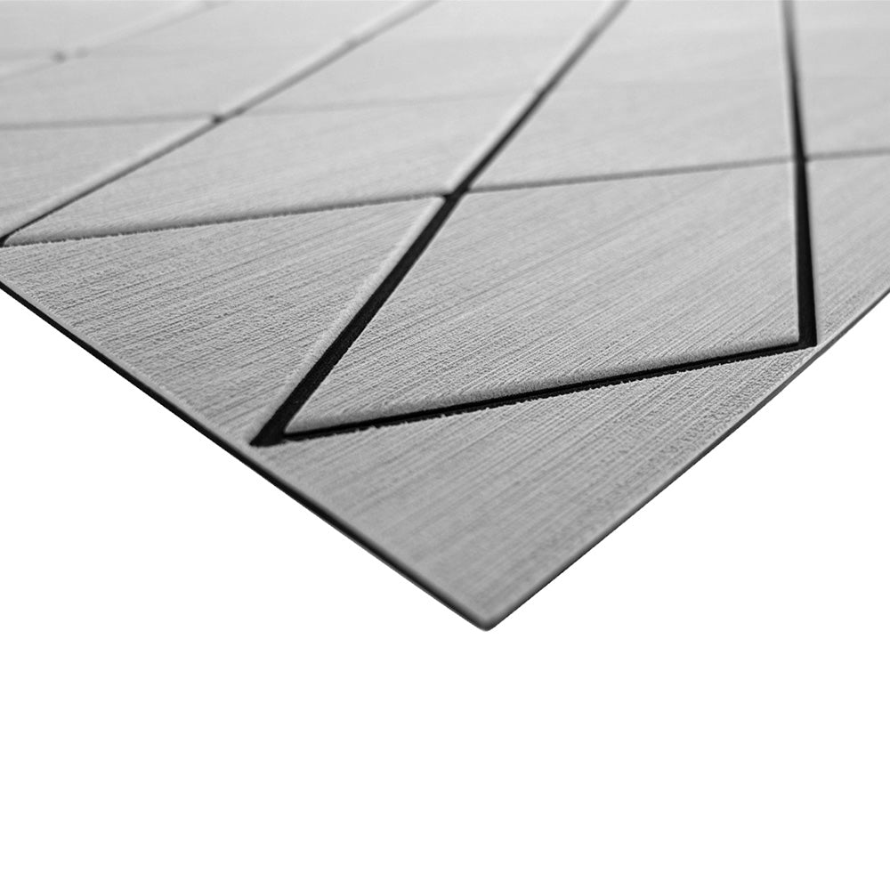 SeaDek 40 x 80 6mm Two Color Diamond Full Sheet  Brushed Texture  Storm GreyBlack 1016mm x 2032mm x 6mm 5641180066 Main image