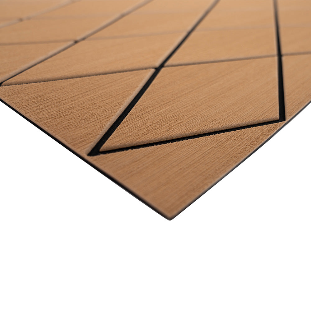 SeaDek 40 x 80 6mm Two Color Diamond Full Sheet  Brushed Texture  MochaBlack 1016mm x 2032mm x 6mm 5641180093 Main image
