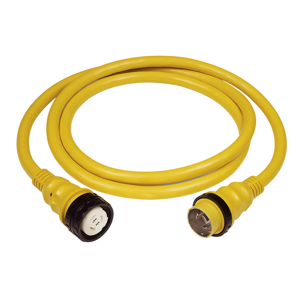 Marinco 50 AMP 125V Shore Power Cable  75  Yellow 6153SPP75 Main image