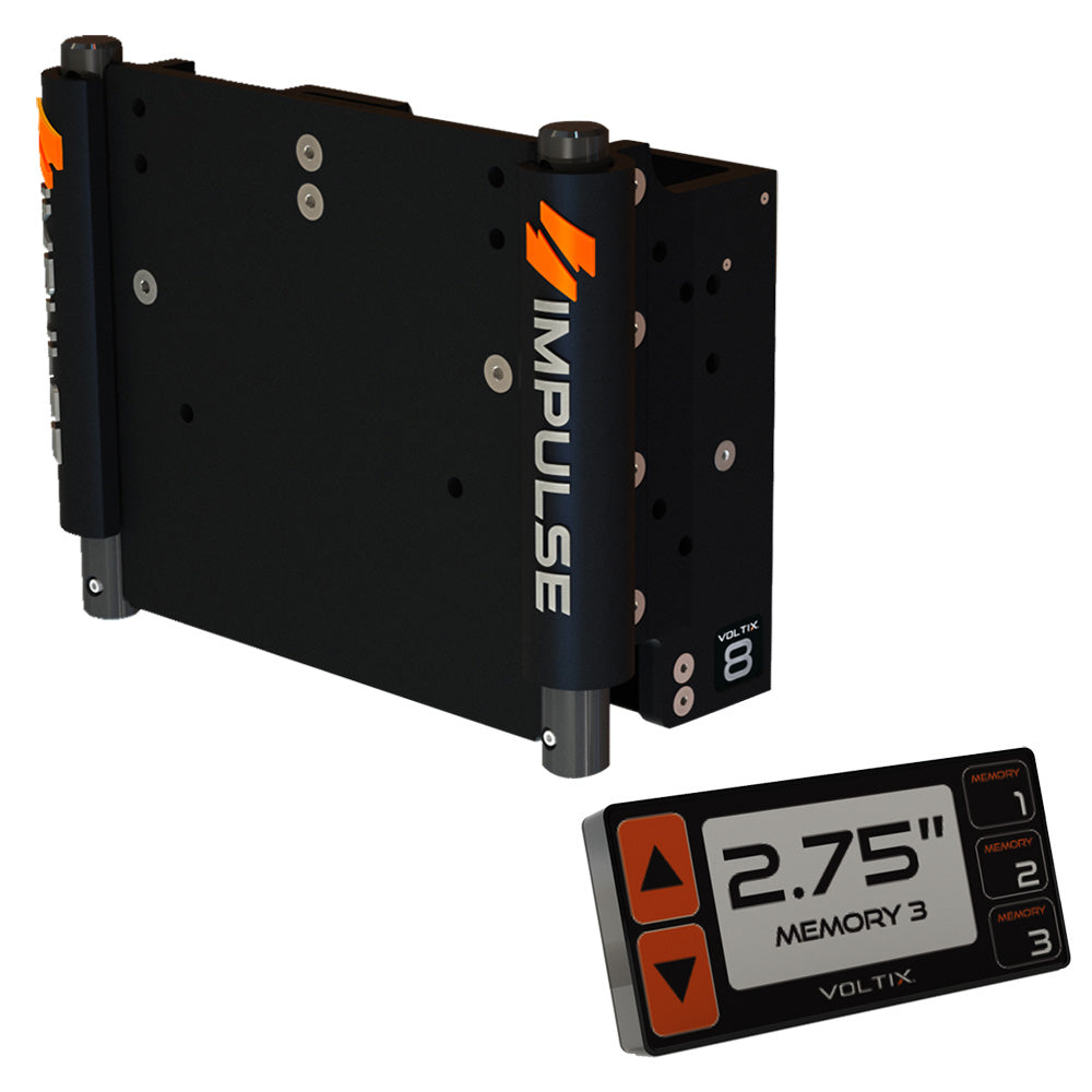 IMPULSE 8 Set Back Electric Jack Plate wSmart Control  Black Anodized 75060B Main image