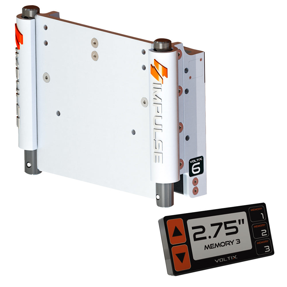 IMPULSE XL 6 Set Back Electric Jack Plate wSmart Control  White Cerakote 75051W Main image