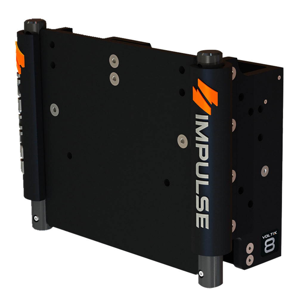 IMPULSE XL 8 Set Back Electric Jack Plate wStandard Control  Black Anodize 75063B Main image