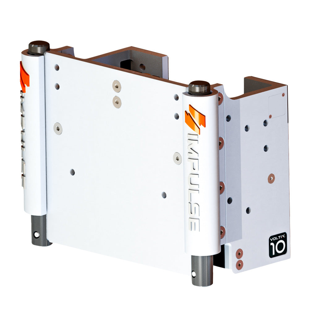 IMPULSE XL 10 Set Back Electric Jack Plate wStandard Control  White Cerakote 75073W Main image