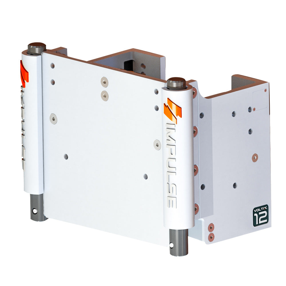 IMPULSE XL 12 Set Back Electric Jack Plate wStandard Control  White Cerakote 75083W Main image
