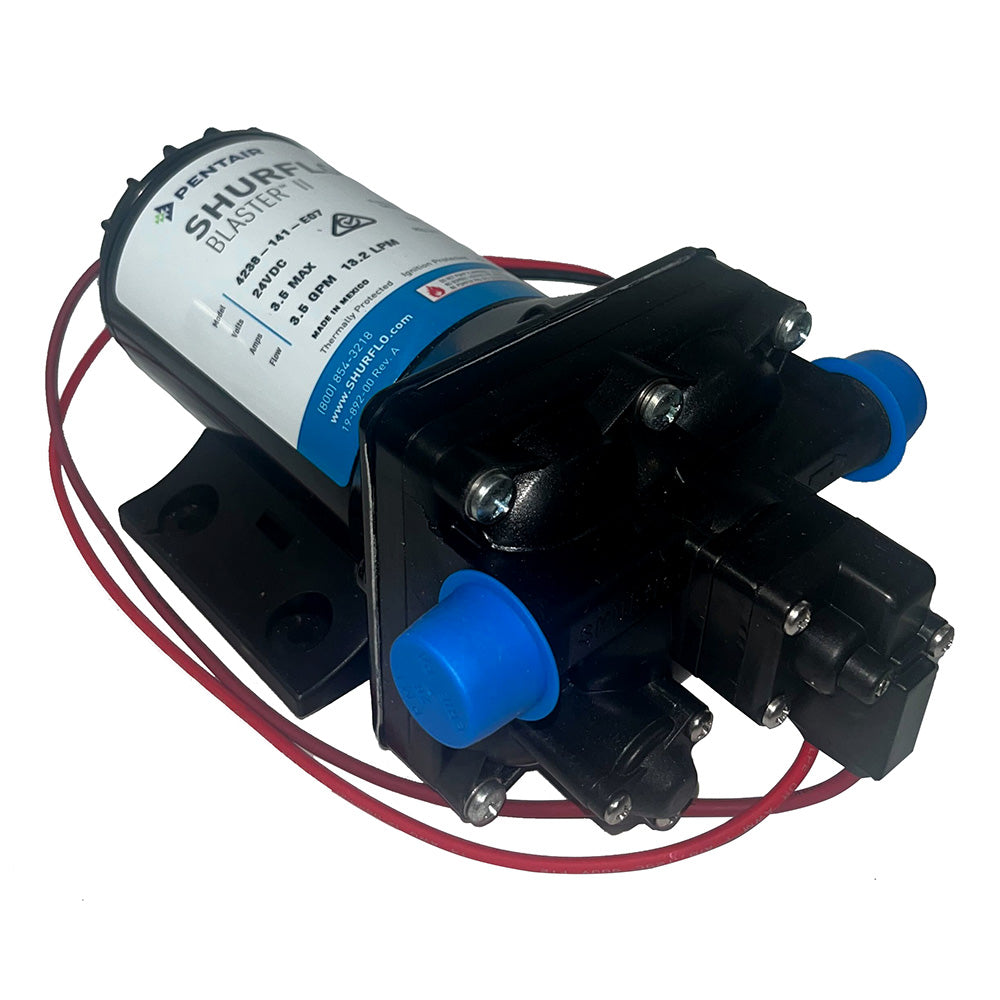 Shurflo by Pentair Blaster II Washdown Pump  24 VDC  35 GPM  45 PSI 4238141E07 Main image