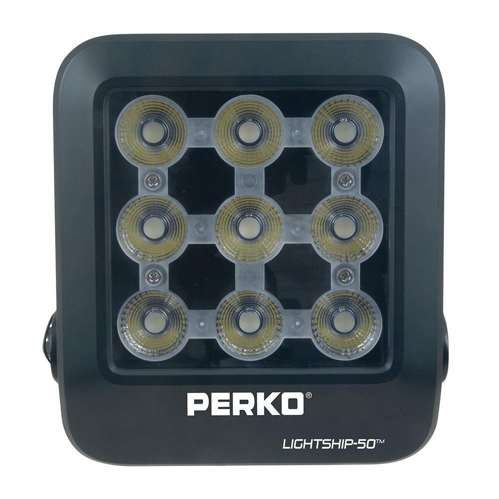 Perko Lightship 50 LED High Performance Spotlight  1224V  Black 1643050S0B Main image