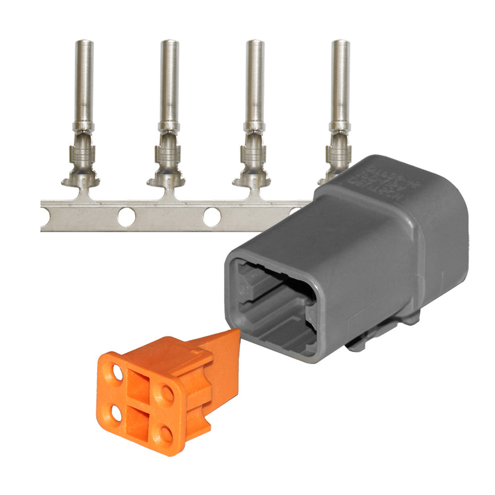 Pacer DTP Deutsch Plug Repair Kit  1412 AWG 4 Position TDTP06F4RS Main image
