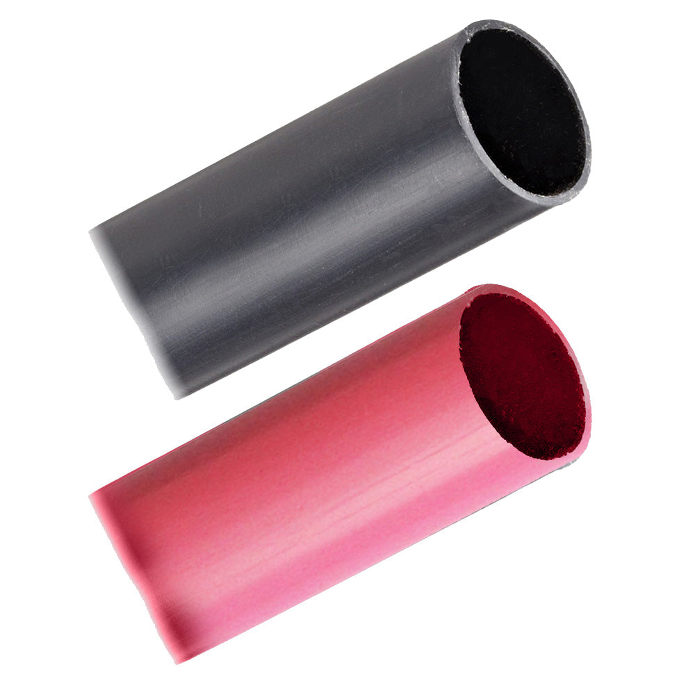 Pacer Battery Cable Heavy Wall Heat Shrink Tubing  1 x 3  BlackRed 2Pieces Combo Pack BHW13BKRD Main image