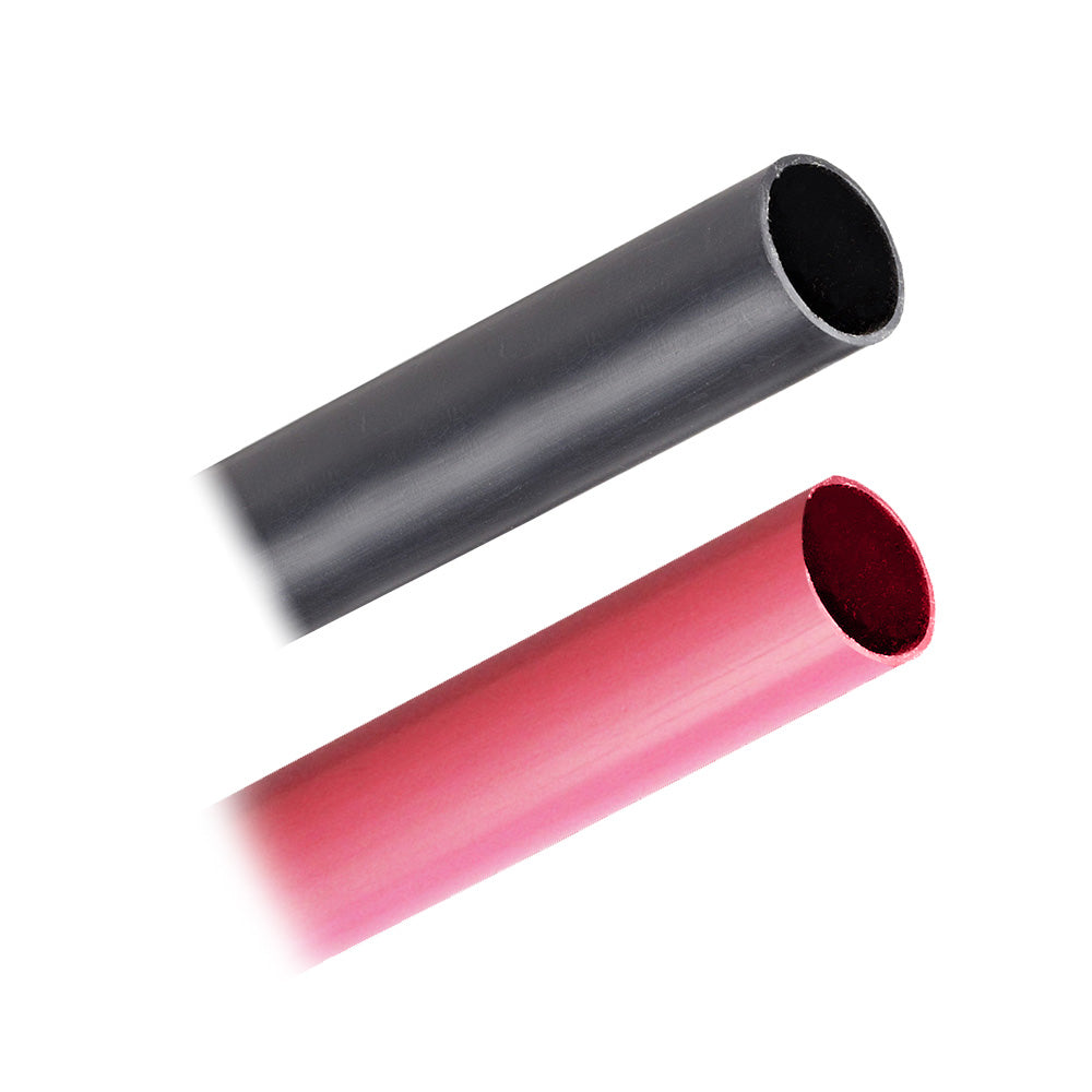 Pacer Battery Cable Heavy Wall Heat Shrink Tubing  34 x 3  BlackRed 2Pieces Combo Pack BHW343BKRD Main image