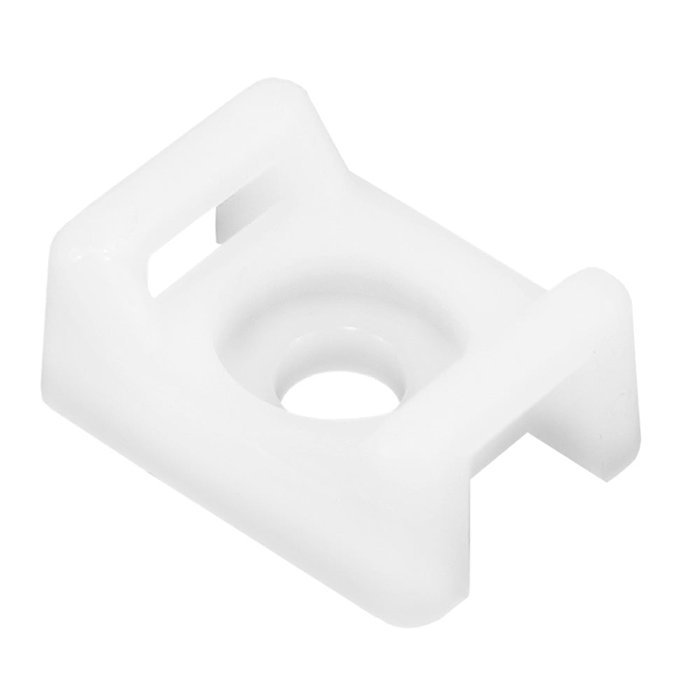 Pacer Screw Down Cable Tie Mount  10 Screw Mount Method  Natural Color  100 Pack CTM3S10100 Main image
