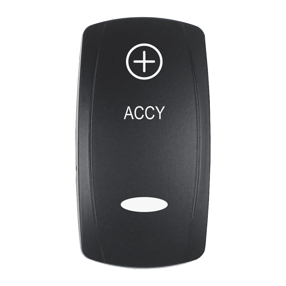Pacer Actuator  ACCY fV Series Contura Switches  Black  Laser Etched TopBottom Light EV2LEACC Main image