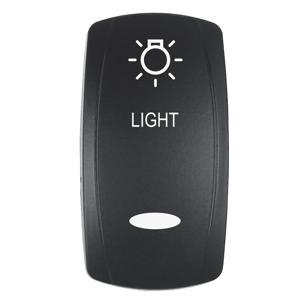 Pacer Actuator  LIGHT fV Series Contura Switches  Black  Laser Etched TopBottom Light EV2LELT Main image
