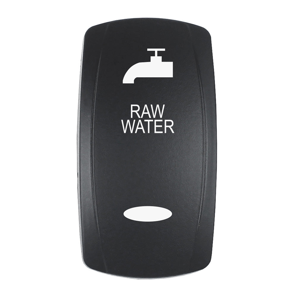 Pacer Actuator  RAW WATER fV Series Contura Switches  Black  Laser Etched TopBottom Light EV2LERAW Main image