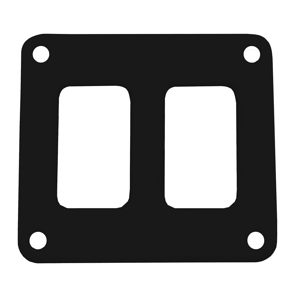 Pacer Switch Panel  2 Switch  1 Row  3 x 275  Black Powder Coated Aluminum PSC21BK Main image